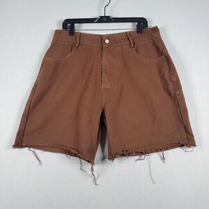 Coffey's Jorts Jean Shorts Men’s Size 34 x 15 Brown RARE!